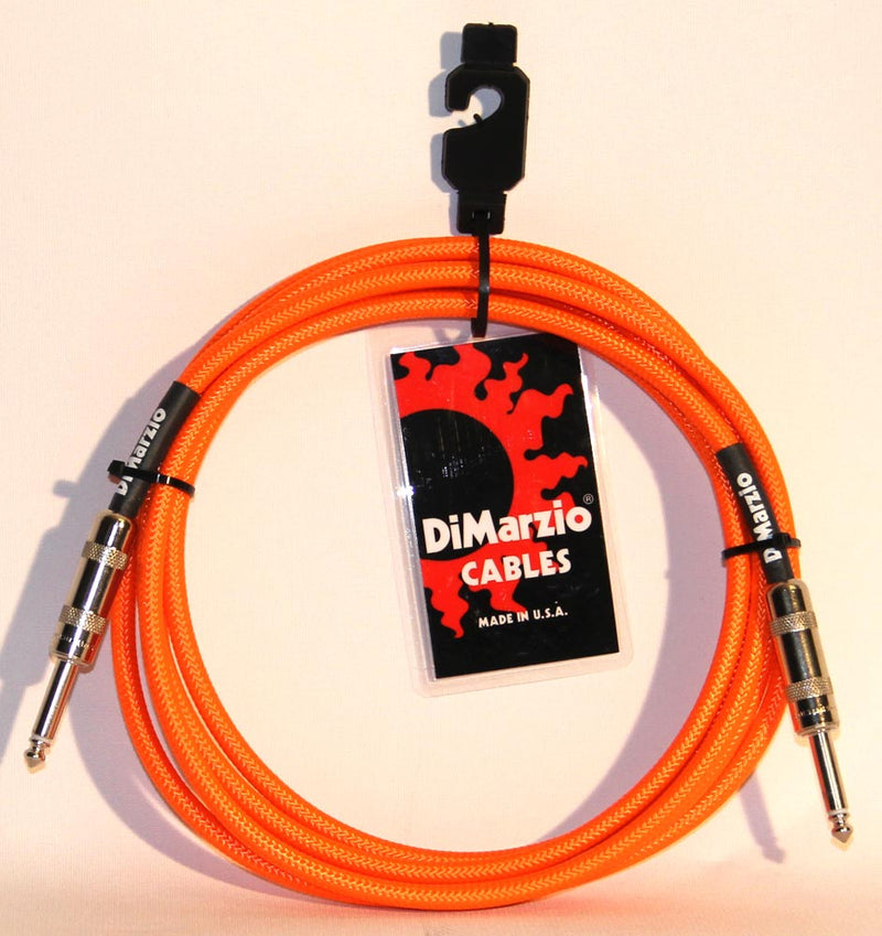 Instrumentkabel Braided 3 m. Neon Orange