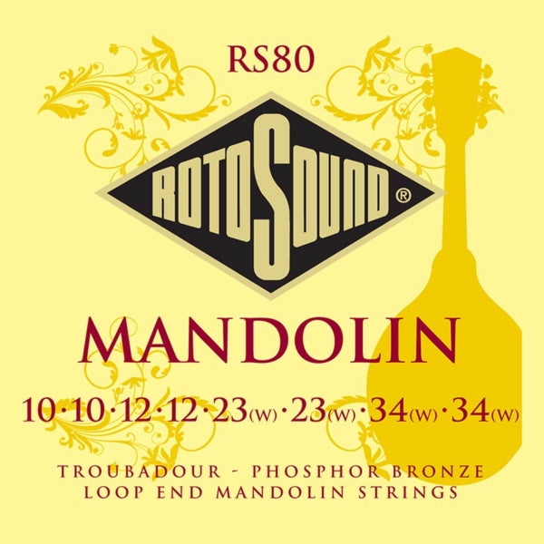 Rotosound RS80 Mandolin Set - Loop End
